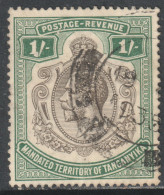 Tanganyika Scott 39 - SG102, 1927 George V 1/- Used - Tanganyika (...-1932)