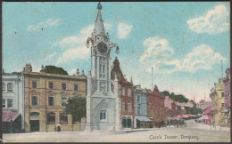 Clock Tower, Torquay, Devon, 1909 - Shurey's Postcard - Torquay