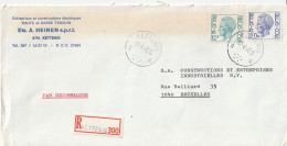 1975, Ets. A. Heinen, Registered Letter From Kettenis To Brussel - Briefe U. Dokumente