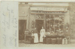 92 BILLANCOURT - CARTE PHOTO - COMMERCE LE CHOCOLAT  VINAY - Andere & Zonder Classificatie