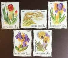 Russia 1986 Steppes Plants Flowers MNH - Altri & Non Classificati