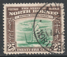 North Borneo Scott 203 - SG313, 1939 Pictorial 25c Used - Borneo Septentrional (...-1963)