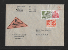 1951 HEIMAT AARGAU ► Nachnahme Gemeindesteueramt Buchs/AG Nach Rubigen    ►Spez.Balkenstempel BUCHS (AARGAU) - Storia Postale