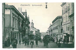 UK 36 - 9783 CZERNOWITZ, Bukowina, Ukraine, Street, Tramway - Old Postcard - Unused - 1916 - Ukraine