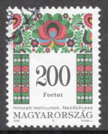 Hungary 1998  Single Stamp Celebrating Folklore Motive In Fine Used - Gebruikt