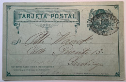ADVERTISEMENT DEUTSCHE KRANKENKASSE~1897Santiago Chile1c Postal Stationery Card„CORREO URBANO“(health Assurance Santé - Chile