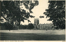 850 OXFORD, MERTON COLLEGE FROM THE FIELDS 82193 Copyright Publication By Photochrom Co. Ltd., Royal Tunbridge Wels - Oxford