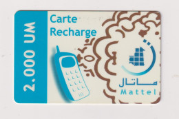 MAURITANIA -  Mobile Phone Remote  Phonecard - Mauritanien