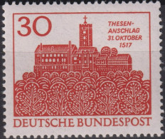 1967 Deutschland > BRD, ** Mi:DE 544, Sn:DE 976, Yt:DE 409, Wartburg Bei Eisenbach, Thesenanschlag Durch Martin Luther - Preistoria