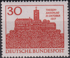 1967 Deutschland > BRD, ** Mi:DE 544, Sn:DE 976, Yt:DE 409, Wartburg Bei Eisenbach, Thesenanschlag Durch Martin Luther - Vor- Und Frühgeschichte