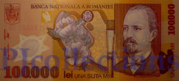 ROMANIA 100000 LEI 2001 PICK 114 POLYMER UNC - Roemenië