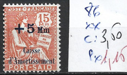 PORT-SAÏD 86 ** Côte 3.50 € - Unused Stamps