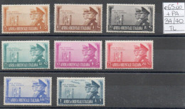 Colonie  - Africa Orientale Italiana 1941 "Fratellanza D'Armi" Cat 34/40+pa 21 ,serie Completa 8 Val Linguellati - Afrique Orientale Italienne