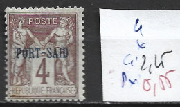 PORT-SAÏD 4 * Côte 2.25 € - Unused Stamps