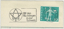 Schweiz / Helvetia 1965, Flaggenstempel Hilf Den Flüchtlingen / Réfugié / Refugee Luzern - Réfugiés