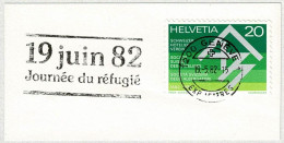 Schweiz / Helvetia 1982, Flaggenstempel Tag Des Flüchtlings Genève, Journée Du Réfugié / Refugee Day - Réfugiés