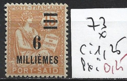 PORT-SAÏD 73 * Côte 1.25 € - Unused Stamps