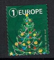 Kerstzegel Europa 2018, Boven Ongetand (OBP 4828 ) - Oblitérés