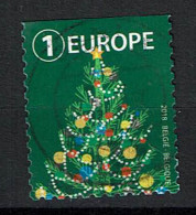 Kerstzegel Europa 2018, Boven Ongetand (OBP 4828 ) - Usati