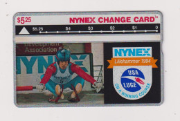 USA -  Nynex Olympic Luge Optical  Phonecard - Magnetische Kaarten