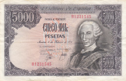 CRBS1149 BILLETE ESPAÑA 5000 PESETAS 1976 SERIE B USADO - [ 4] 1975-…: Juan Carlos I.