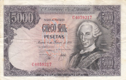 CRBS1150 BILLETE ESPAÑA 5000 PESETAS 1976 SERIE C USADO - [ 4] 1975-… : Juan Carlos I