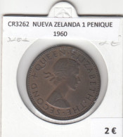 CR3262 MONEDA NUEVA ZELANDA 1 PENIQUE 1960 MBC - Altri – Oceania