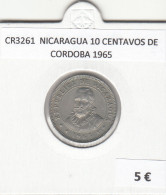 CR3261 MONEDA NICARAGUA 10 CENTAVOS DE CORDOBA 1965 MBC  - Autres – Amérique