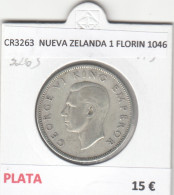 CR3263 MONEDA NUEVA ZELANDA 1 FLORIN 1046 MBC PLATA  - Sonstige – Ozeanien