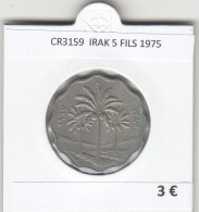 CR3159 MONEDA IRAK 5 FILS 1975 MBC  - Autres – Asie