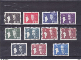 GROENLAND 1980-1988 MARGRETHE II Yvert 108-110 + 114-115 + 122-123 + 143-144 + 167-168 NEUF** MNH  Cote : 17,25 Euros - Unused Stamps