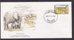 Tansania Ostafrika Fauna Antilopen Und Elefanten Schöner Künstler Brief - Tanzania (1964-...)