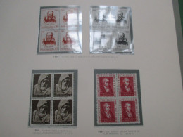 1964  N.3 Serie Differenti In QUARTINA 16 Francobolli: Galileo Galilei BODONI Michelangelo L.30 - 1946-60: Mint/hinged