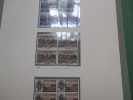 1964  N.2 Serie Differenti In QUARTINA 12 Francobolli: 150 Anniversario CARABINIERI G.da Verrazzano - 1946-60: Mint/hinged