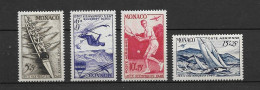 Monaco Pa Nos 32/35 , Neufs , ** , Sans Charniere , Ttb . - Poste Aérienne