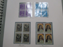 1966  N.3 Serie Diff. 16 Francobolli QUARTINA: EUROPA Donatello Giotto - 1946-60: Mint/hinged