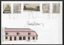 Martin Mörck. Sweden 2013.UNESCO World Heritage:Architectural Drawings Of The City Stockholm.Michel 2933-37. FDC.Signed. - FDC