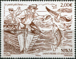 Saint Pierre And Miquelon 2023. The Little Fisherman (MNH OG) Stamp - Neufs