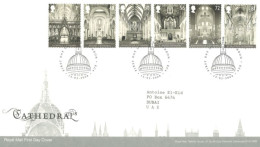 GREAT BRITAIN - 2009, FDC STAMPS OF CATHEDRALS. - Cartas & Documentos