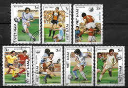 VIETNAM      N°  670/76  Oblitere Cup 1986  Football  Soccer Fussball - 1986 – Mexique