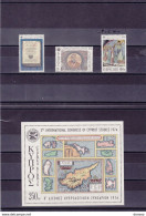 CHYPRE 1974 ETUDES CYPRIOTES Yvert 404-406 + BF 9, Michel 412-414 + Bl 9 NEUF** MNH Cote Yv 6,50 Euros - Nuovi