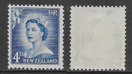 New Zealand 1955 Queen Elizabeth II Enlarged Numerals  Mi N.358 MNH ** - Ungebraucht