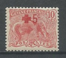 GUYANE 1915 N° 74 ** Neuf MNH Superbe C 3.50 € Croix Rouge Red Cross Faune Animaux - Neufs