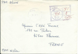 LIBAN  LETTRE  EN PORT PAYE PAR AVION POUR FLEURANCE ( GERS ) DE 1977 LETTRE COVER - Liban