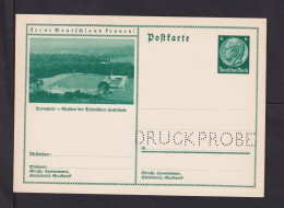 6 Pf. Bild-Ganzsache "Darmstadt - Stadion" - DRUCKPROBE - Cartas & Documentos