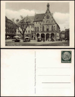 Ansichtskarte Amberg Rathaus, Marktstände 1934 - Amberg