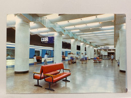 Fuxing Men Station, Beijing The Newly Completed Subway, China Postcard - Subway