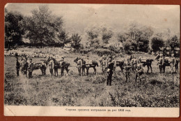 SERBIA, BALKAN WAR, SERBIAN MACHINE GUNS, PICTURE POSTCARD 1912 RARE!!!!!!!!!!! - Serbie