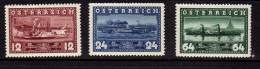 Autriche -  1937 - Centenaire De La Navigation A Vapeur Sur Le Danube - Neufs* - MLH - Ungebraucht