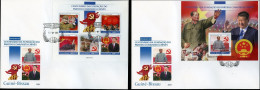Guinea Bissau 2021, 100th Communist Party, Mao, Uniforms, 5val In BF +BF In 2FDC - Mao Tse-Tung